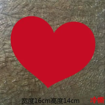 

Colorful Red Heart Patch Stickers Iron on Transfers Vinyl Love Transfer Iron Patch Summer Style Thermal Transfers Sticker DIY