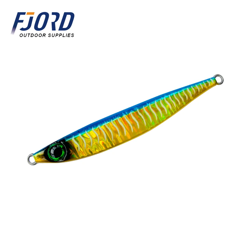 FJORD высокое качество, 6 цветов, 40 г, 60 г, 80g100g, рыболовная скорость, тонущий лазер, металлические приманки из свинца, рыба, световая приманка для рыбалки - Цвет: Color B
