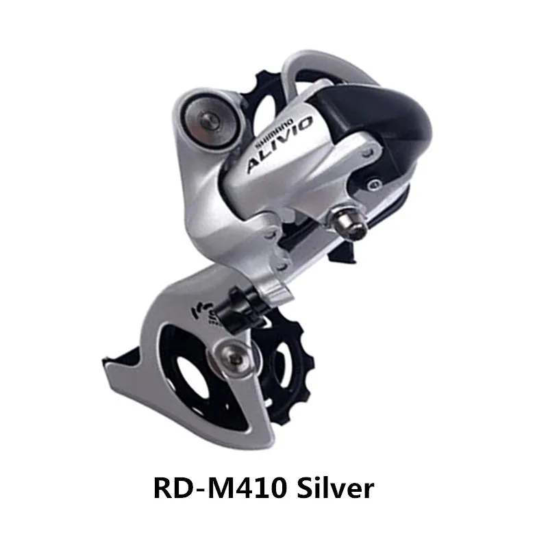 SHIMANO ALIVIO RD-M410 горный велосипед задний циферблат 8 скорость/24 Скорость черный/серебристый - Цвет: RD-M410-Silver