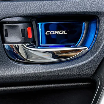 

For Toyota Corolla S LE 2014-2018 car styling Car accessories Door Handle Bowl Cover Patch Interior Decoration Sequins