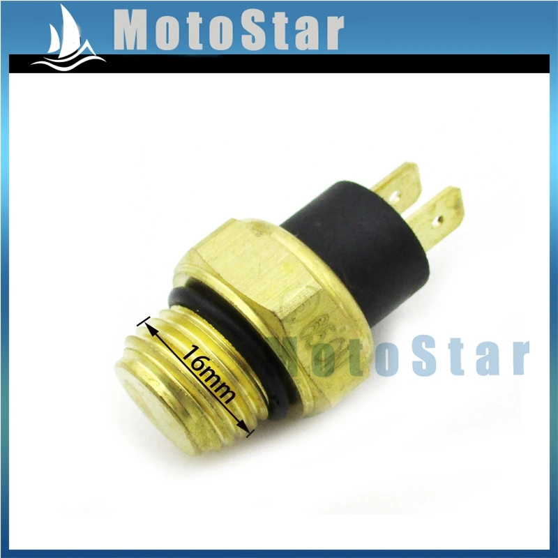 M16 ATV Radiator Thermal Cooling Fan Switch For 250cc Water Cooled Quad 4 Wheeler Scooter Moped