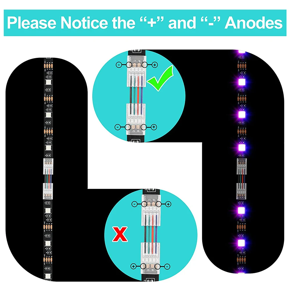 20 Pack Connettori Led L A Forma Di Connettore, Rapido LED Connettori - Foto 8