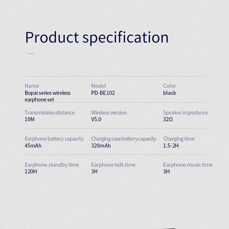 PRODA Высококачественная Беспроводная bluetooth гарнитура TWS 5 0 высокоемкая батарея с