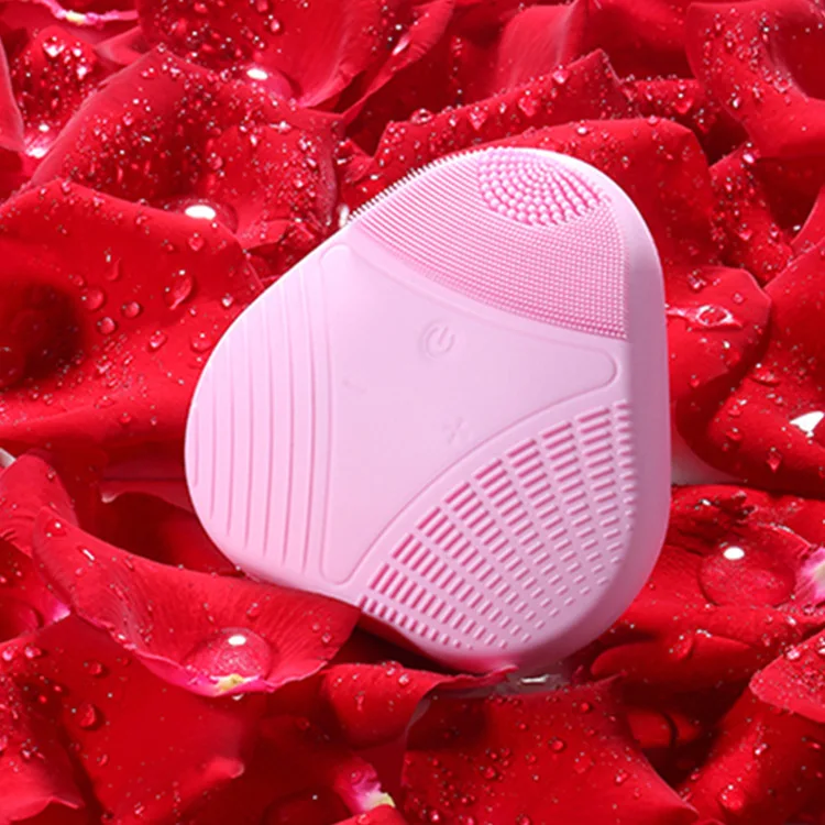 20pink Ультразвуковая щетка для лица электрическая щетка для чистки лица Массажер для чистки лица Водонепроницаемый очиститель лица стиральная машина инструмент для ухода за кожей - Цвет: 20pink