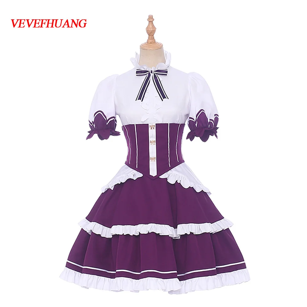 VEVEFHUANG Re:Life in a Different World of Zero Re:Zero костюм Феликс Аргайл Косплей Rem Ram Лолита горничной