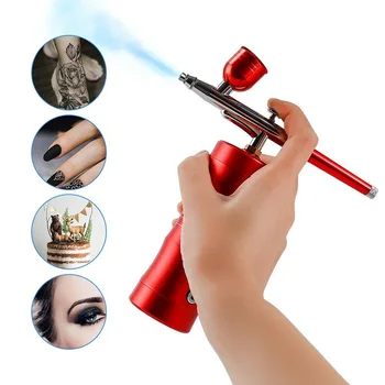 

Wholesale Handheld Airbrush Compressor Kit Rechargeable Cake Paint Nail Art Tattoo Sprayer M3