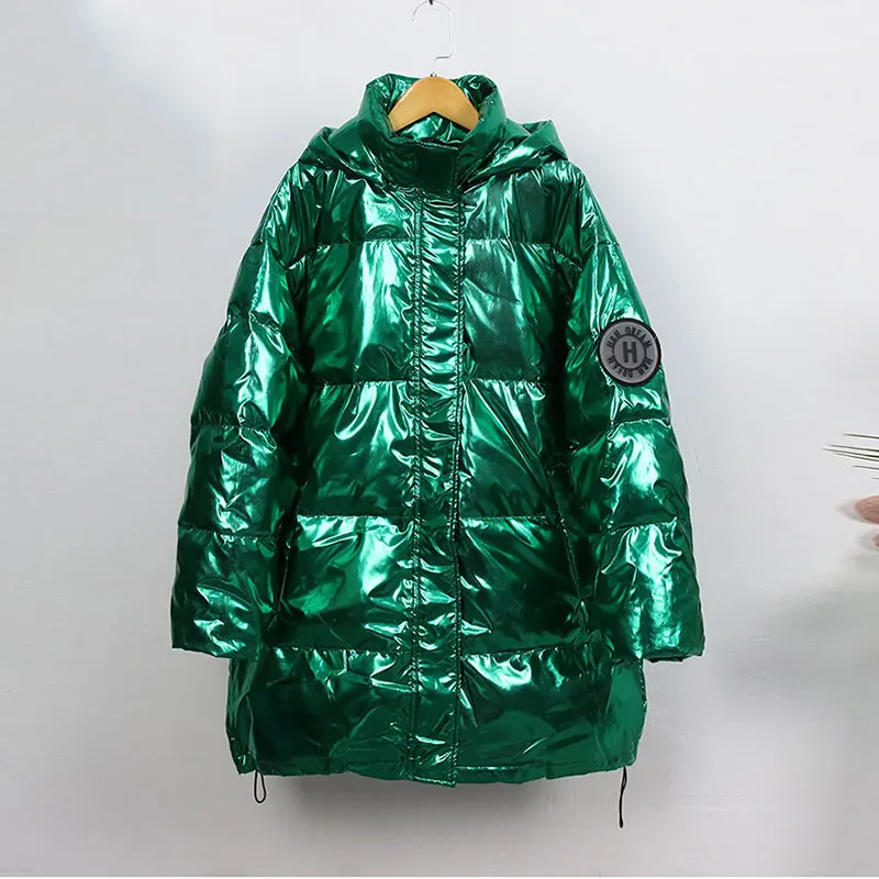 Thick Winter Down Coat Women Hooded Parka Mid