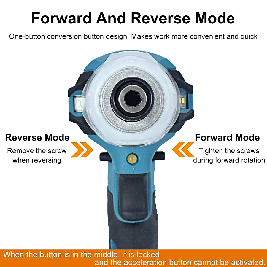 Brushless Cordless Rechargable Electric Screwdriver Impact Wrench High-speed Drill Driver + 3 LED Light For Makita Battery electric impact wrench,impact wrench,electric screwdriver,impact driver,cordless electric wrench,cordless electric hammer drill