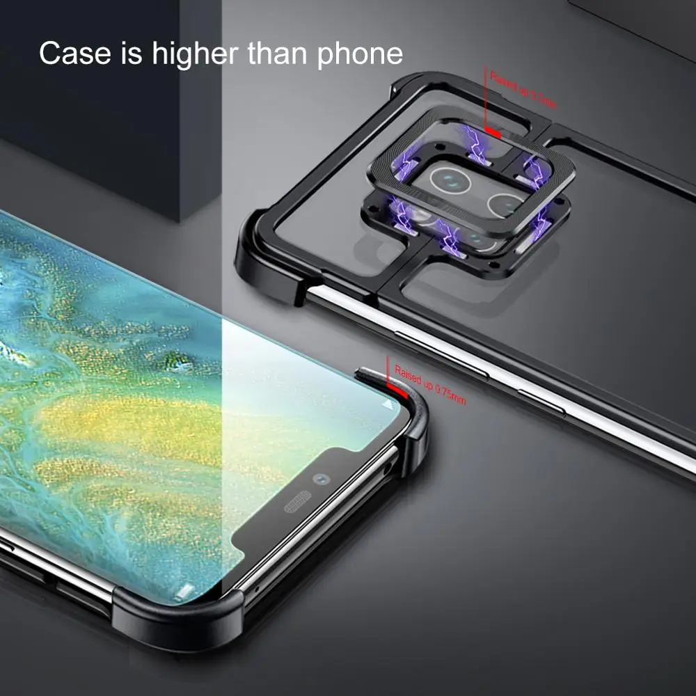 Чехол для телефона с металлической рамкой для huawei mate 20 30 mate 20 30 pro, Магнитный чехол для телефона