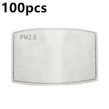

Pm2.5 Filter 5 Layers Protective Filter Activated Carbon Mask Filter 3D Fitting Design Breathable Filtration 100 Pcs