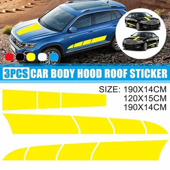

Universal Car Styling Stickers Stripe DIY Stickers Full Body Vinyl Decal Sticker Side Long Strips Hood Engine Cover Waterproof
