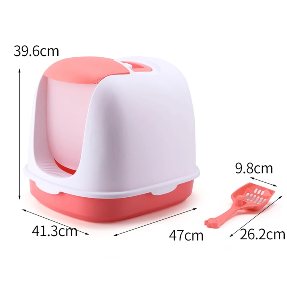 Totally Closed Cat Sandbox Kitten Litter Box with Scoop Pet Toilet Training Detachable Anti Splash Bedpan Pets Cleaning Supplies Totally Closed Cat Sandbox Kitten Litter Box with Scoop Pet Toilet Training Detachable Anti Splash Bedpan Pets Cleaning Supplies