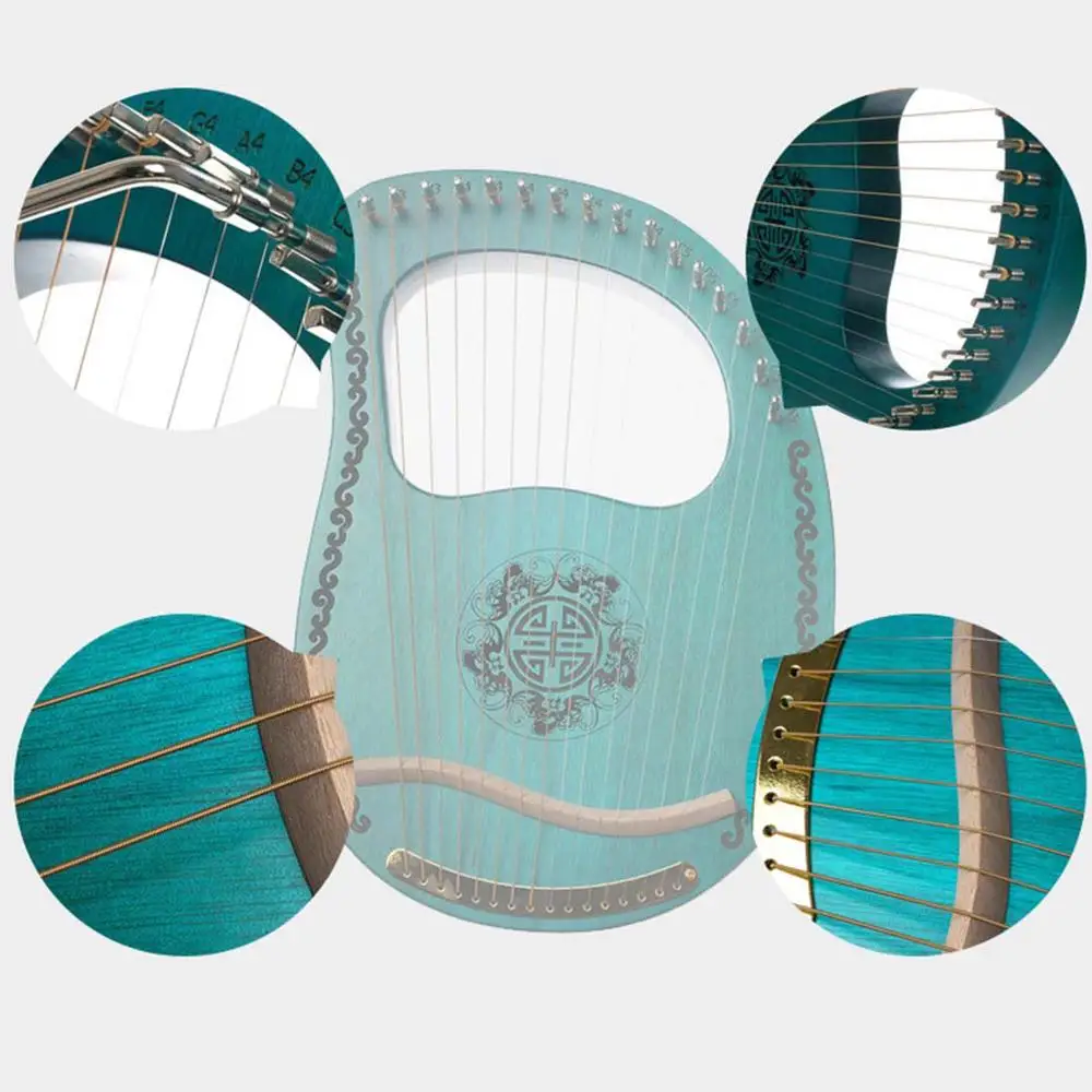 Lyar small harp lyr string 16 tone lyre portable music instrument manufacturer|Губная гармоника| |