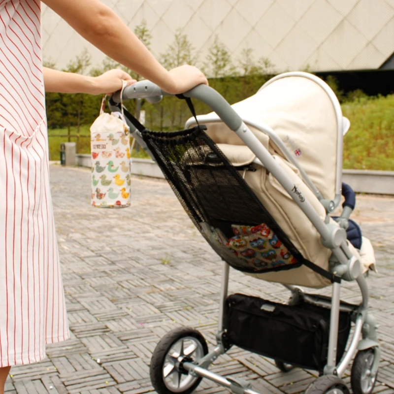 Practical Baby Infant Stroller Mesh Bottle Diaper Storage Organizer Bag Holder C5AF baby stroller