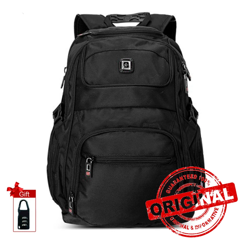Печать рюкзак Mochilas бренд рюкзак мужской Мути-карман 1" ноутбук Водонепроницаемый нейлон Для мужчин, молодежная сумка SW9225