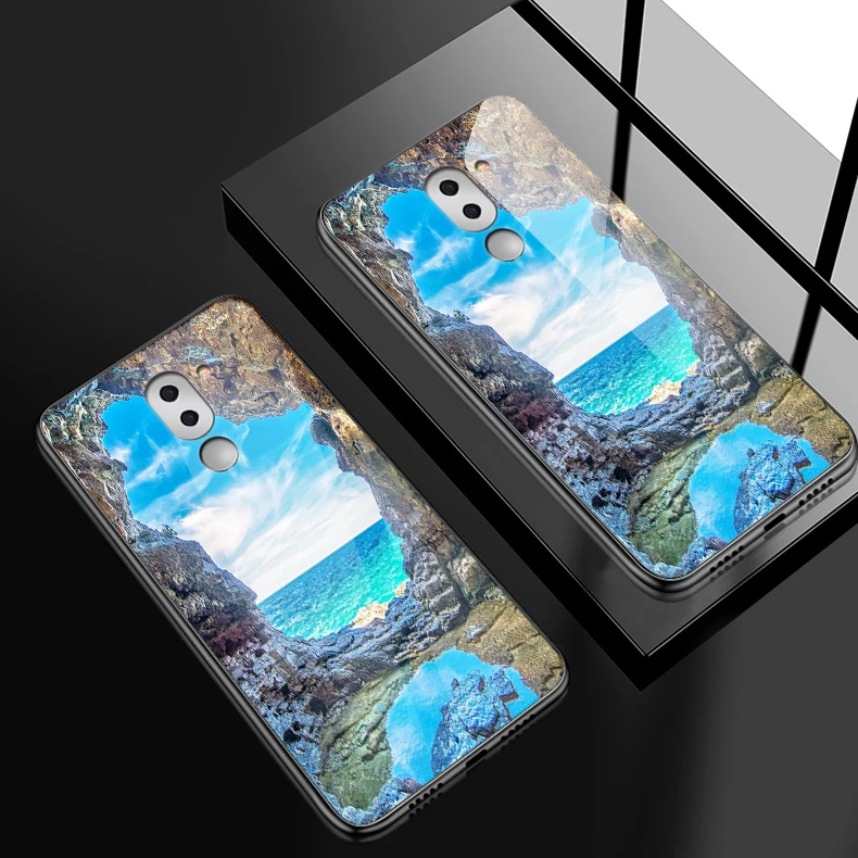 H115 Для Huawei Honor 6X 7X 7C 7A 8A 8X9 облегченное закаленное стекло Крышка для Y6 Y9 Y7 премьер-профессионал Magic2 модные жесткие чехлы для телефона - Цвет: H115