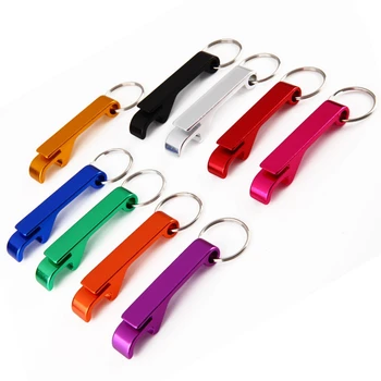 

300pcs Quail Keychain beer bottle opener pendant can opener light multi-color can be customized logo or text