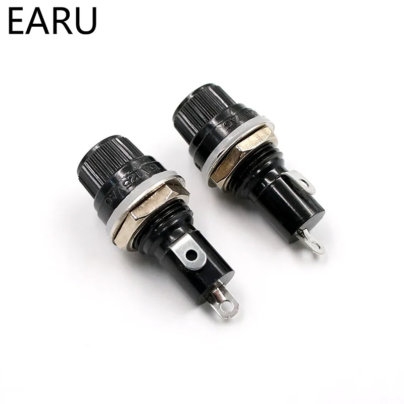 Fuse Holders 5pcs/lot 5x20 6x30mm Glass For Insurance Panel Mount