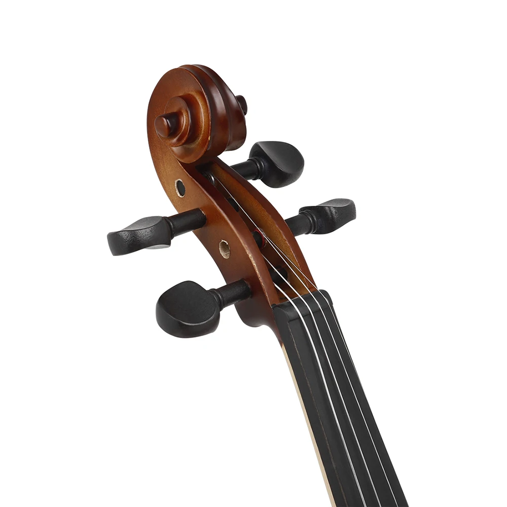 Acoustic Violin 4/4 Solid Wood Retro Matte Violin With Case Bow For Beginners