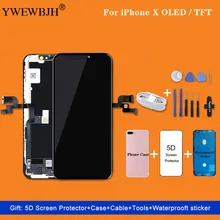 AAA+++ ЖК-дисплей для iphone X Xs OLED с 3D сенсорным дигитайзером дисплей для iphone x ЖК-экран дигитайзер замена сборка с подарком