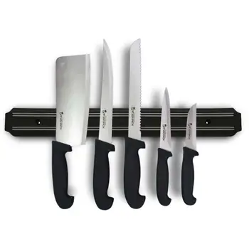

1pc 33CM Black Strong Magnetic Knife Holder Magnetic Knife Strip Magnetic Knife Rack Knife Blocks Kitchen Tools