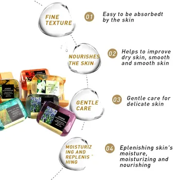 

Plant formula essential oil cleansing soap both men and women treatment acne blackhead Moisture replenishment dry skin soap 100g