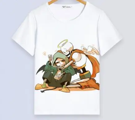 Семейные рубашки для детей и взрослых, аниме Cos Undertale Frisk Toriel SansCasual, футболка, футболка, топы, футболки Sans Chara - Цвет: 7