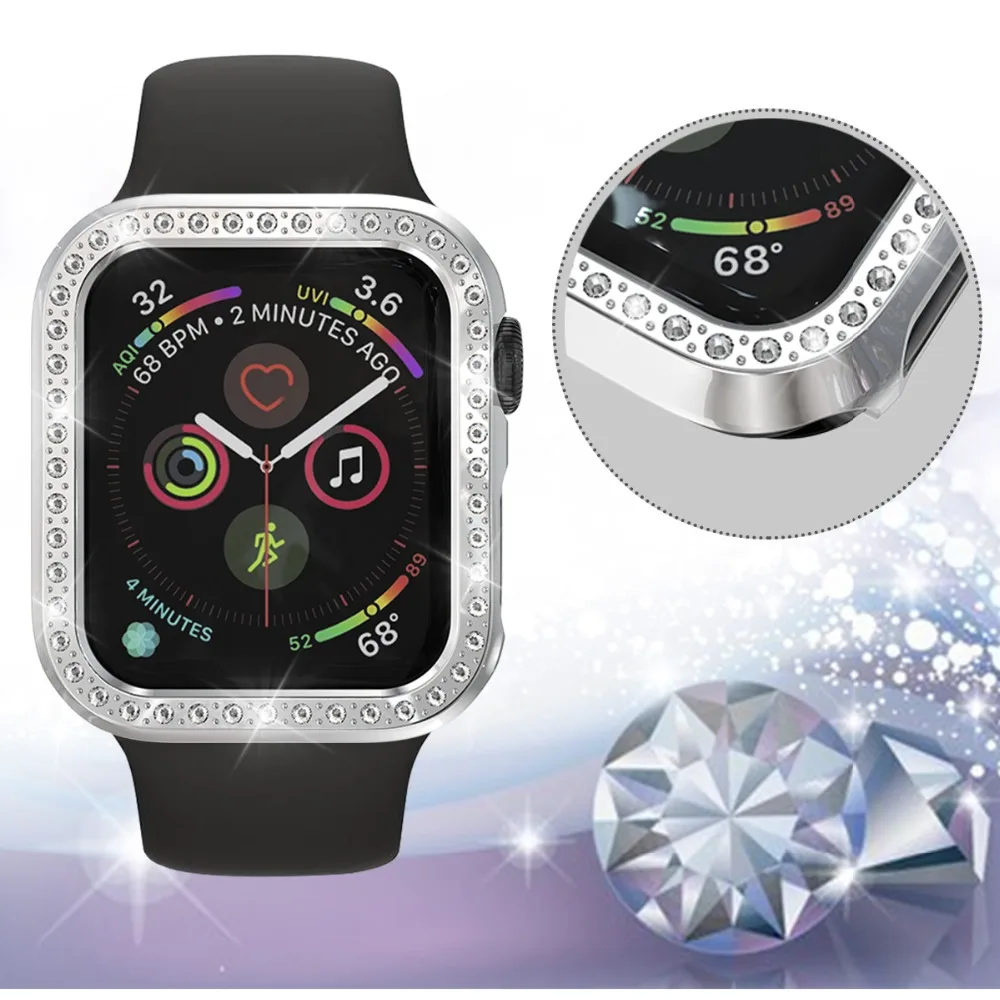 Защитный чехол для Apple Watch, версии 5/4/3/2/1 40 мм 44 расположен в городе дрель ПК Материал чехол s для наручных часов iWatch, версия 3, 2, 42 мм, 38 мм