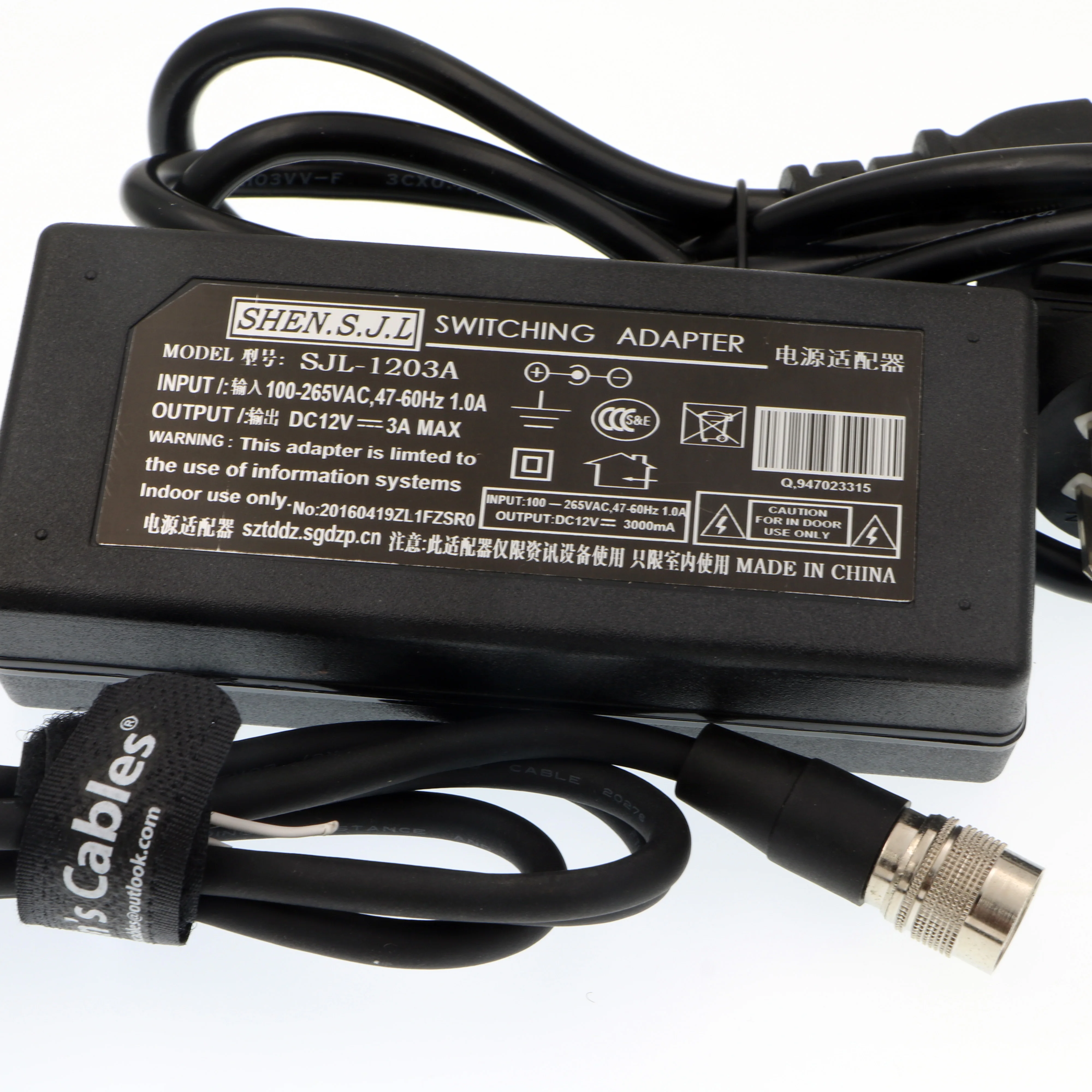 Кабели Элвина 12 Pin Hirose Женский адаптер питания для камеры sony Basler camera AVT GIGE Industrial 12V 3A
