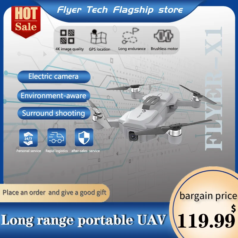 ICAT1 Pro 4K MovieLevel Aerial Photography Drone Neatly Folded