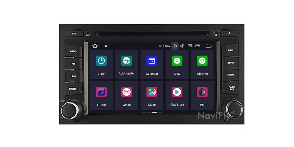 NaviFiy 7 дюймов Android 9,0 автомобильный DVD мультимедийный плеер для Seat Leon- 4 Гб ОЗУ 64 ГБ Автомобильный видео радио Поддержка DVR wifi gps