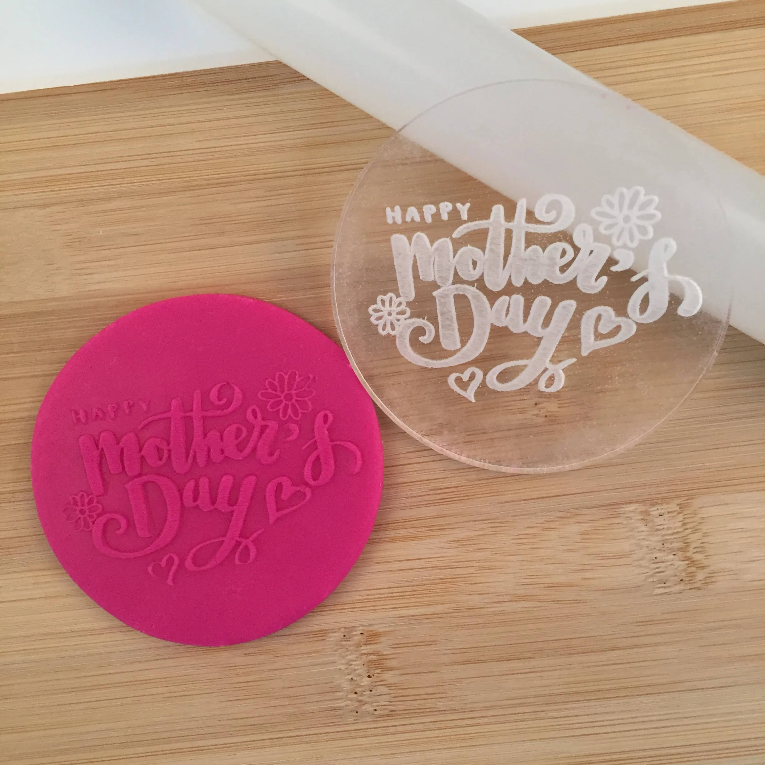 Dear Mom Happy Mother's Day Beautiful Cookie Seal Mould Baking Cake Tool | Дом и сад