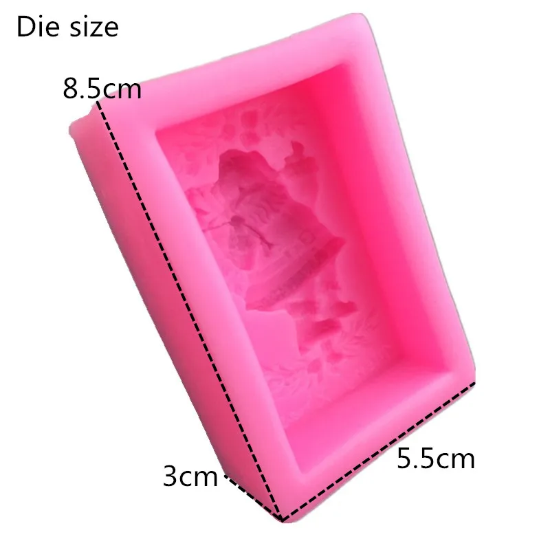Xixing Santa's chocolate pudding cake decorating tools kitchen baking products plaster silica gel soap mold