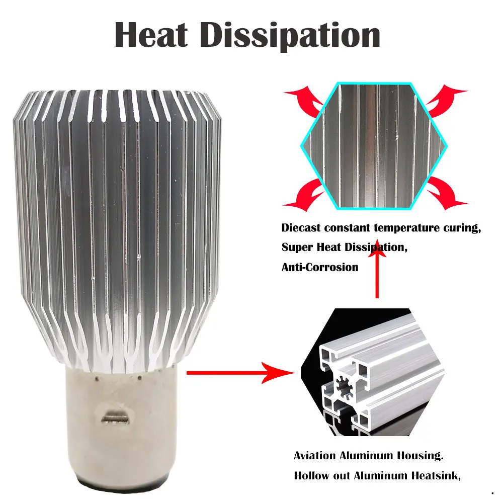 2 шт. H6 Led BA20D фара мотоцикла 1200LM мото противотуманные фары H4 HS1 Скутер ATV аксессуары