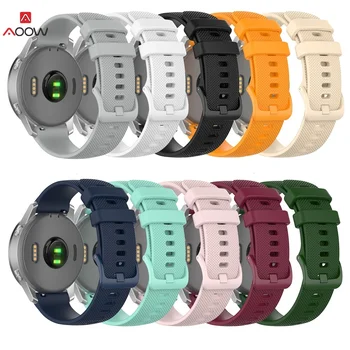 

AOOW Rubber Watchband for Samsung Galaxy Watch Active2 Huawei Amazfit Garmin vivomove3S/move 18mm 20mm 22mm