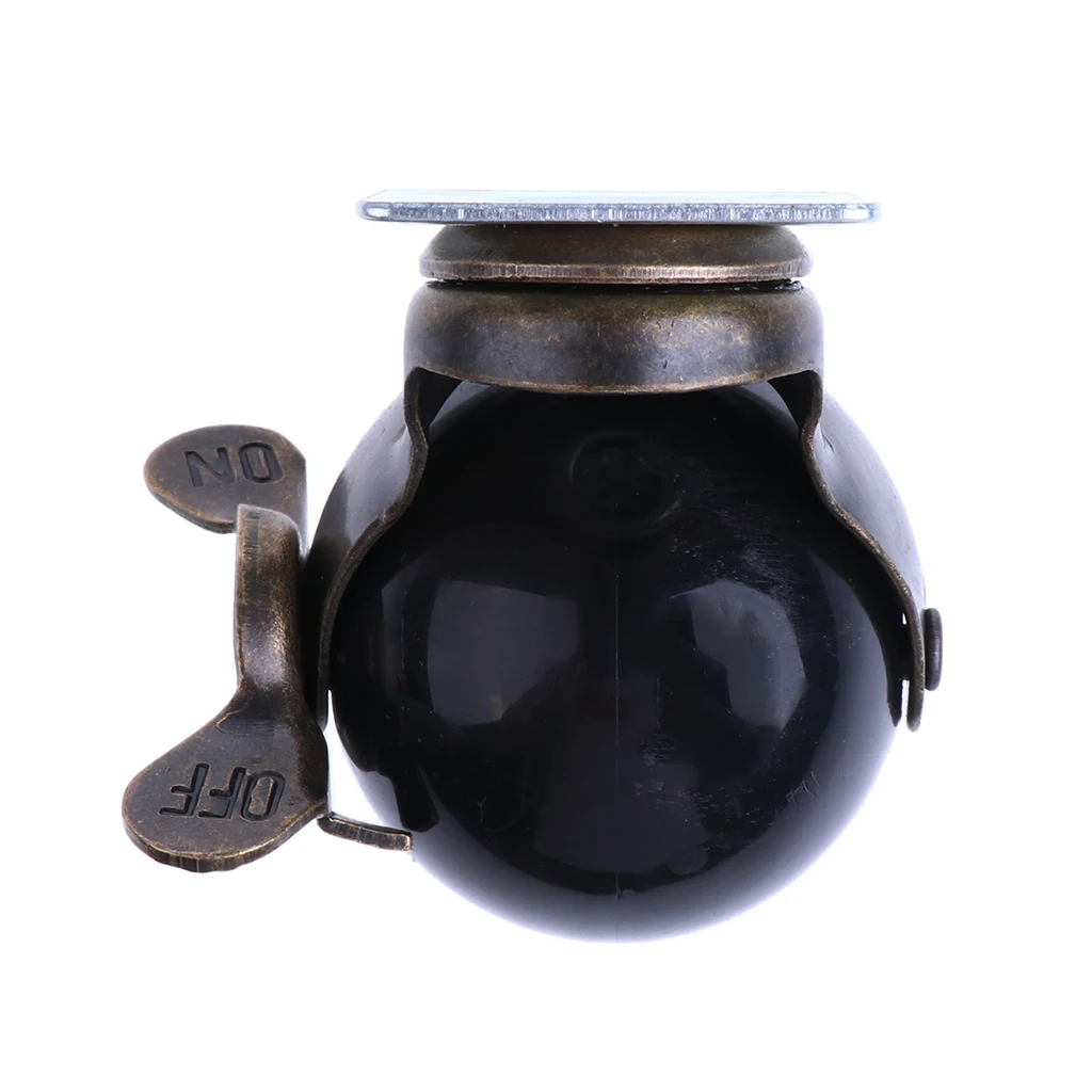 Swivel Plate PP Ball Caster Wheels for Heavy Duty 1.5 inch with Lock