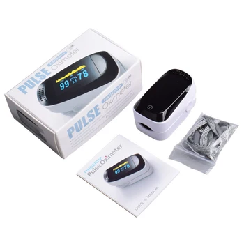 

Blood Oxygen Monitor Finger Pulse Oximeter OLED Blood Oxygen Saturation Monitor Fast Shipping within 24hours (without Battery)