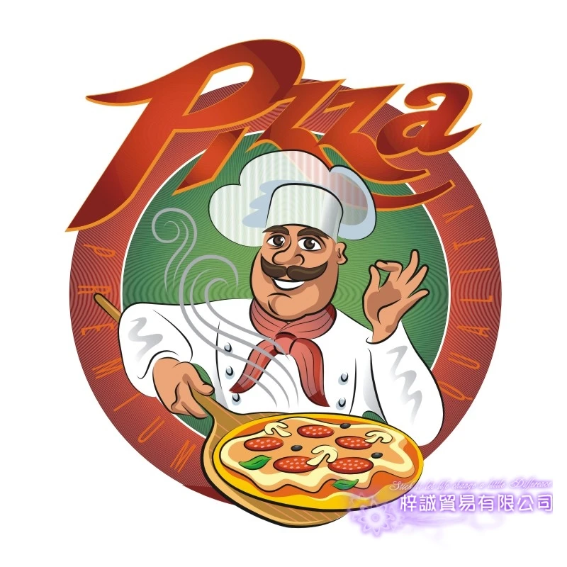 Pizza Express Chef Sticker Fast Food Takeaway Decal Poster Vinyl Art Wall Decals Pegatina Decor Mural Pizza Sticker