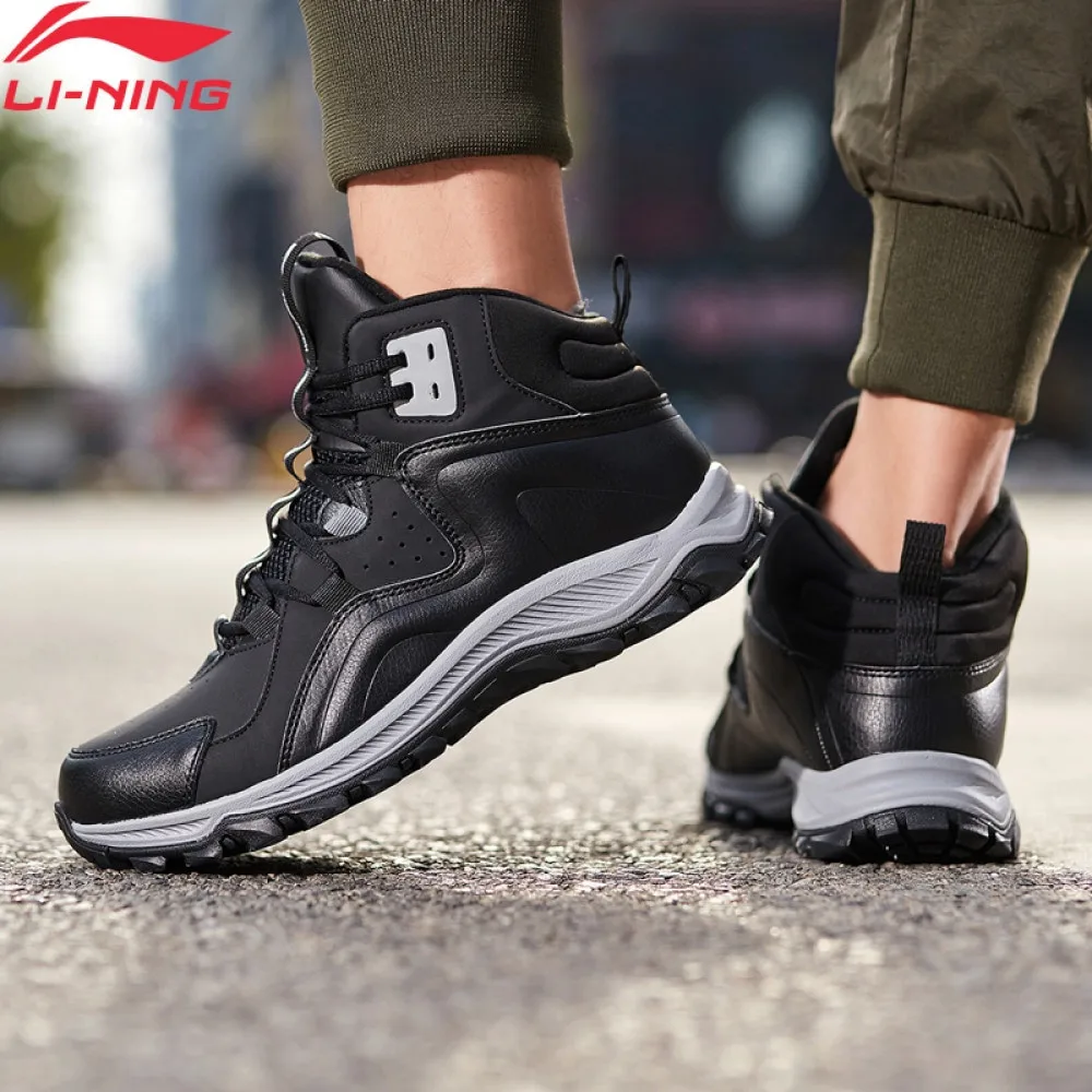 (Break Code)Li Ning Men LN VOLCANO Lifestyle Shoes теплая флисовая зимняя подкладка водная оболочка