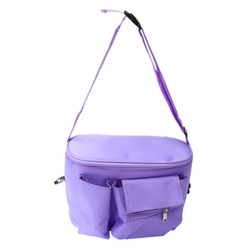 

1PC Multifunctional Convenient Baby Carriage Hanging Bag Infant Stroller Storage Bag (Purple)