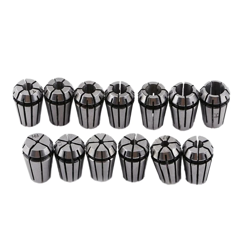 

ELEG-13Pcs Er11 Collet Chuck Cnc Spindle Er-11 Collet Lathe Tool Holder From 7Mm for Cnc Milling Lather