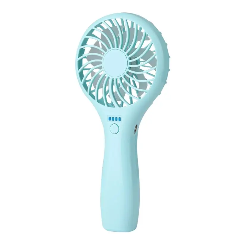 

Handheld USB Cooling Fan 3 Speed Portable Air Cooler Fan with LED Light for Car Home Office