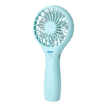 

Handheld USB Cooling Fan 3 Speed Portable Air Cooler Fan with LED Light for Car Home Office