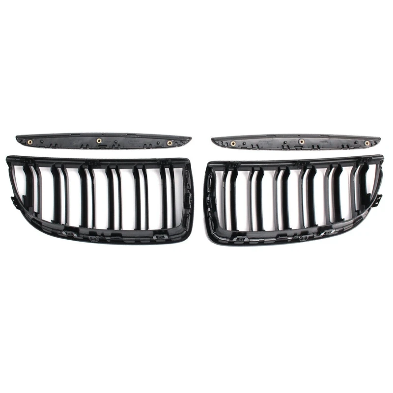 

Double Slat Sport Kidney Grille Grill Black for BM W E90 E91 2005-2008