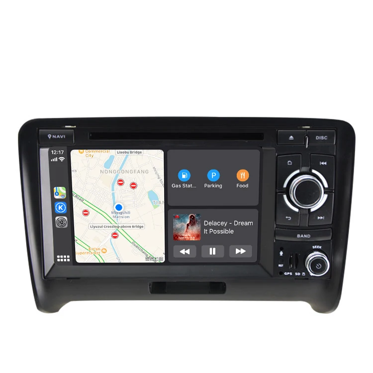 Cheap CarExc 7 inch Android 9.0 Radio Wireless CarPlay GPS Navigation DVD Player for Audi TT MK2 8J 2006 2007 2008 2009 2010 2011 2012 4