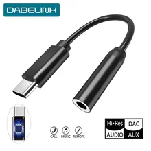 Аудиоадаптер с разъемом USB Type C для наушников Samsung S20 Note 10 Huawei P30 P20