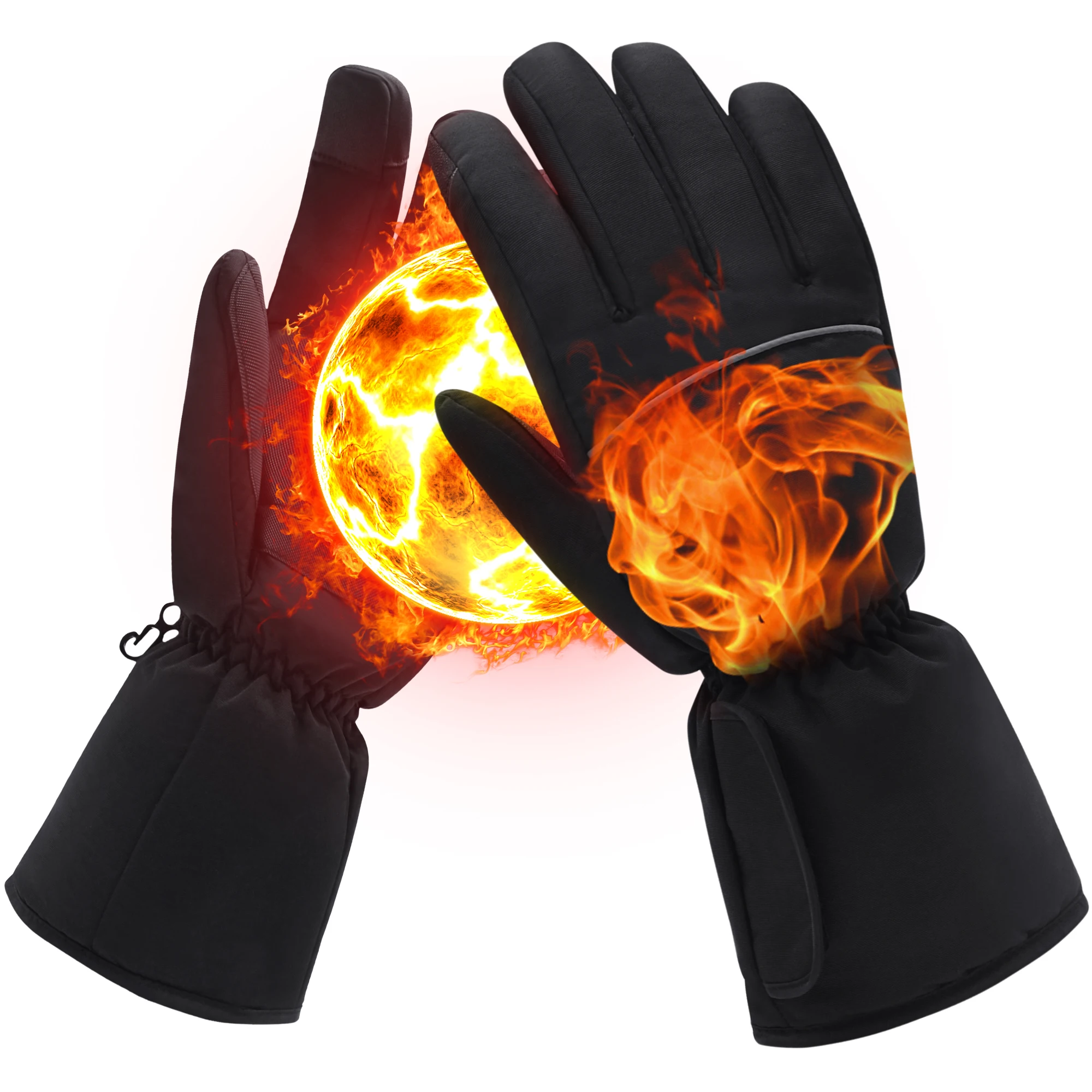 men's rechargeable heated gloves