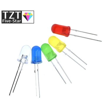 

5Colors*20PCS=100PCS 5mm LED Diode Light Assorted Kit Green Blue White Yellow Red COMPONENT DIY kit new original