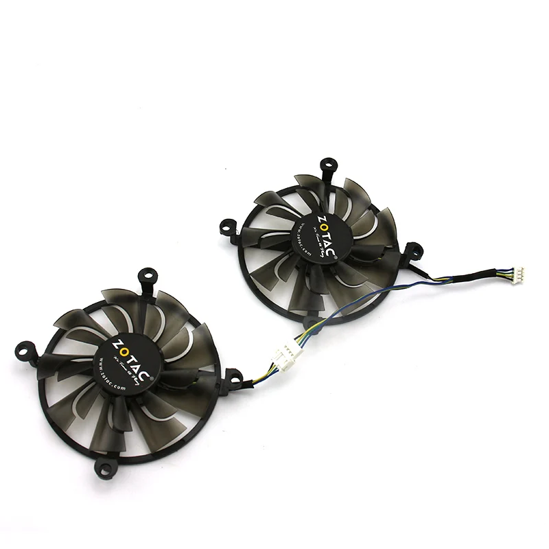 2psc/1 лот 4Pin кулер вентилятор заменить GPU для ZOTAC GTX1060 3 ГБ GTX960 GTX950 4GD5 видеокарта вентилятор охлаждения