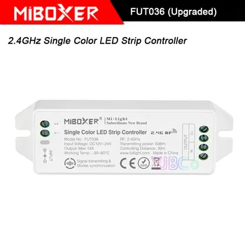 

Miboxer 2.4GHz Single Color LED Strip light Controller,FUT036 (Upgraded) DC12V~24V led lamp tape dimmer